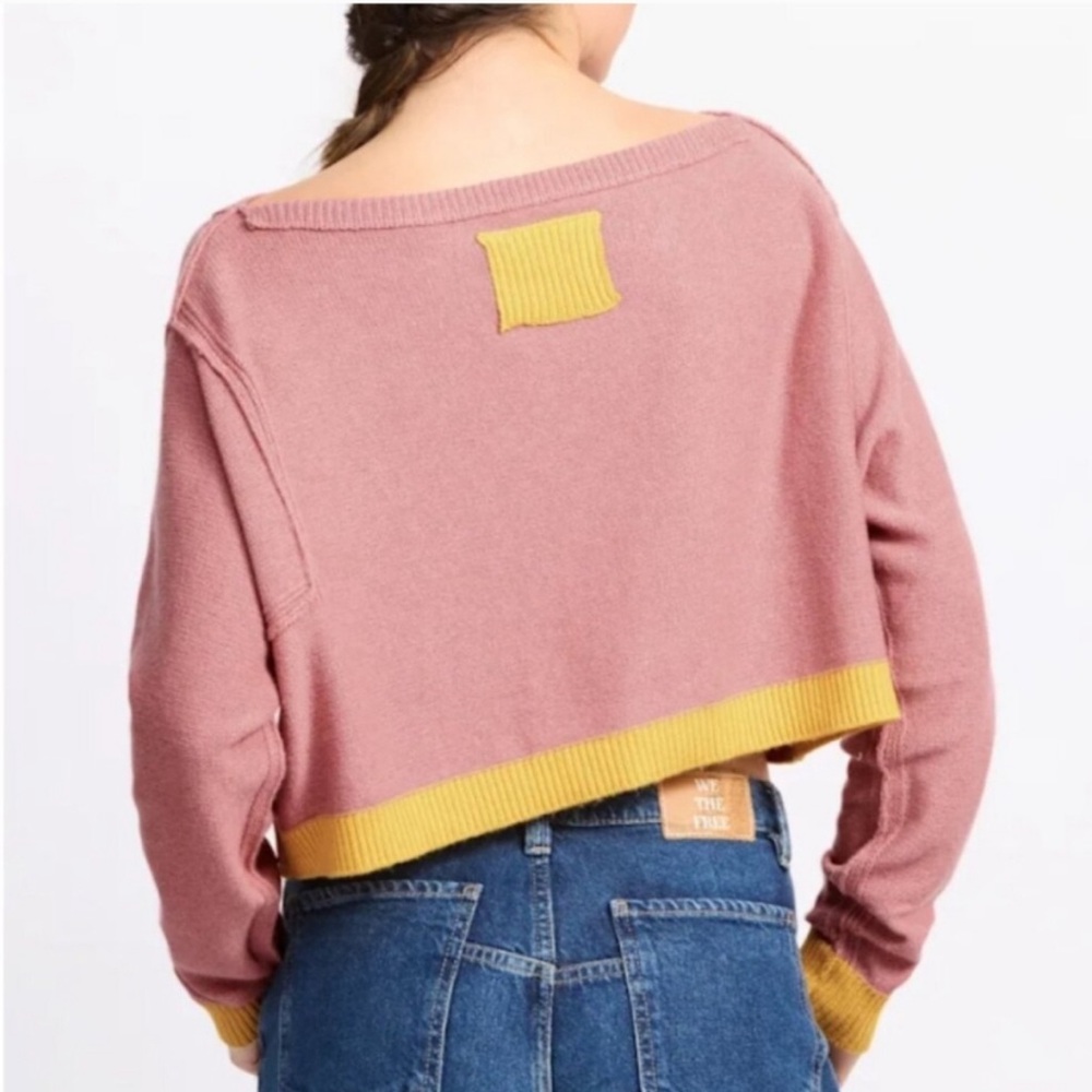 NWT FP WE THE FREE Into the Blue Pullover size S